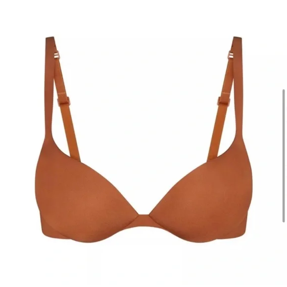 NWT Skims Women’s Ultimate Collection Push-Up Plunge Bra in Bronze - Picture 4 of 4